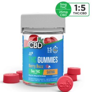 CBD Gummies + THC: Berry Buzz Sativa